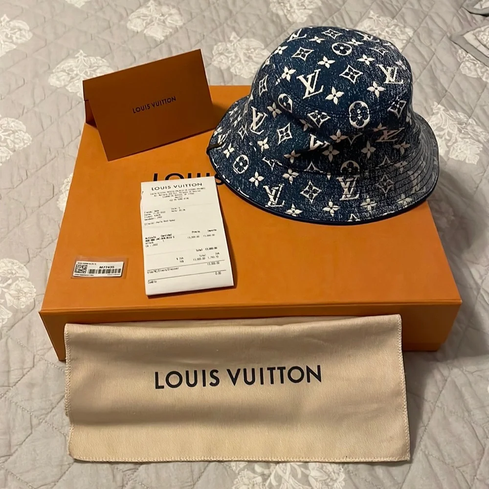 Louis Vuitton | Accessories | Louis Vuitton Denim Bucket Hat